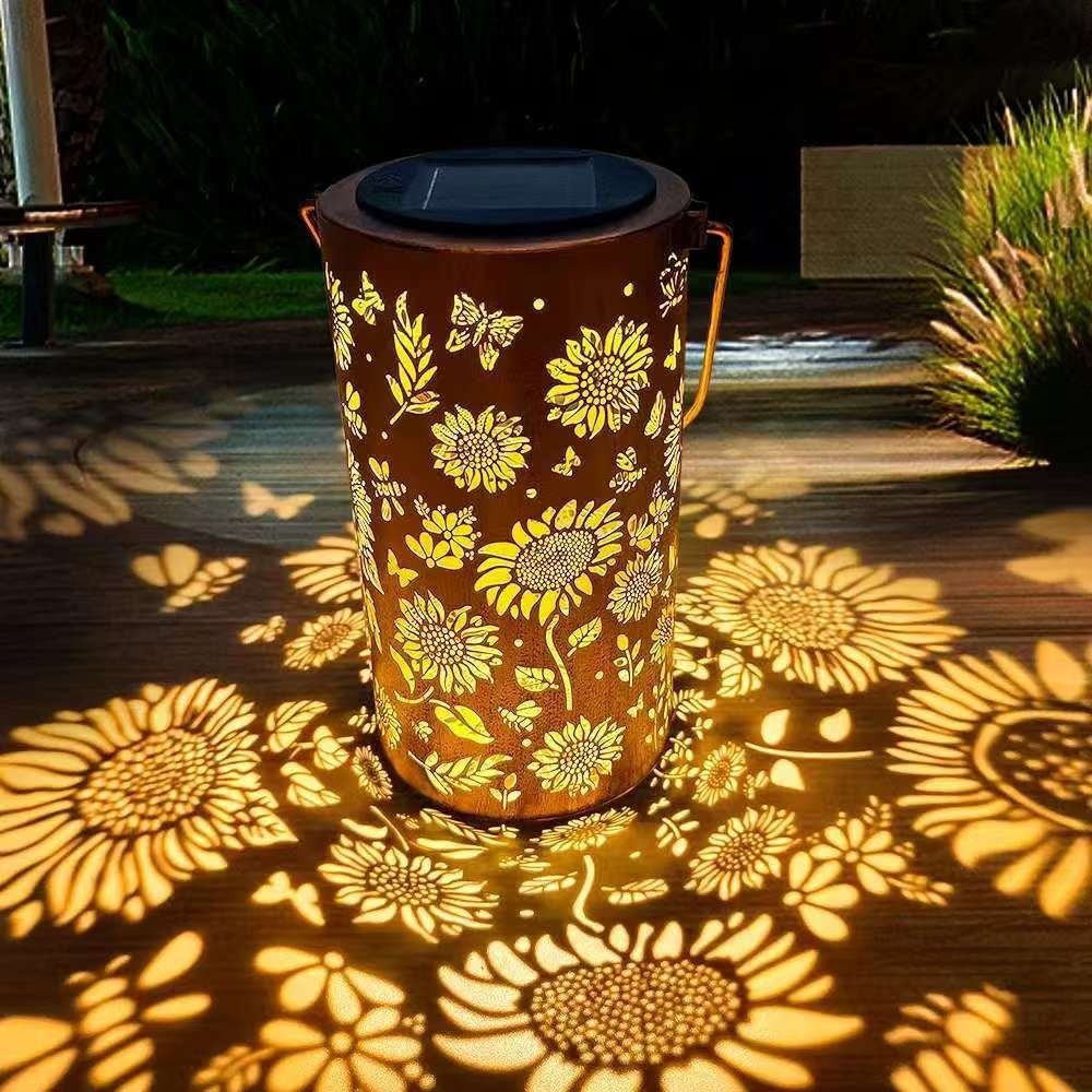 Garden Lighting Decor - Lampa słoneczna w kształcie słonecznika, wodoodporna,