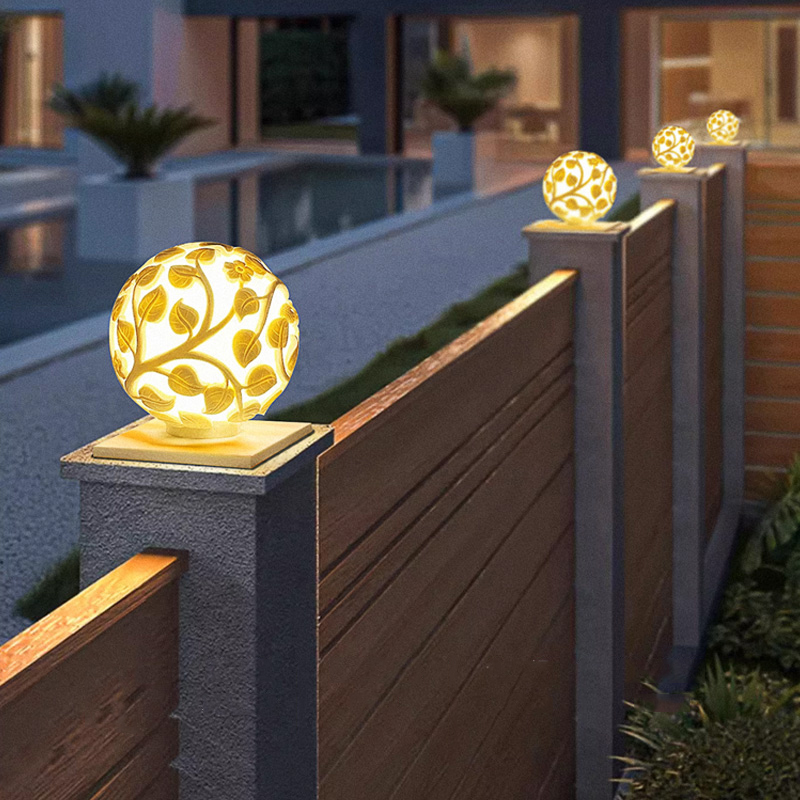 Garden Lighting Decor - Zewnętrzne lampy słupkowe, solarne lampy słupkowe