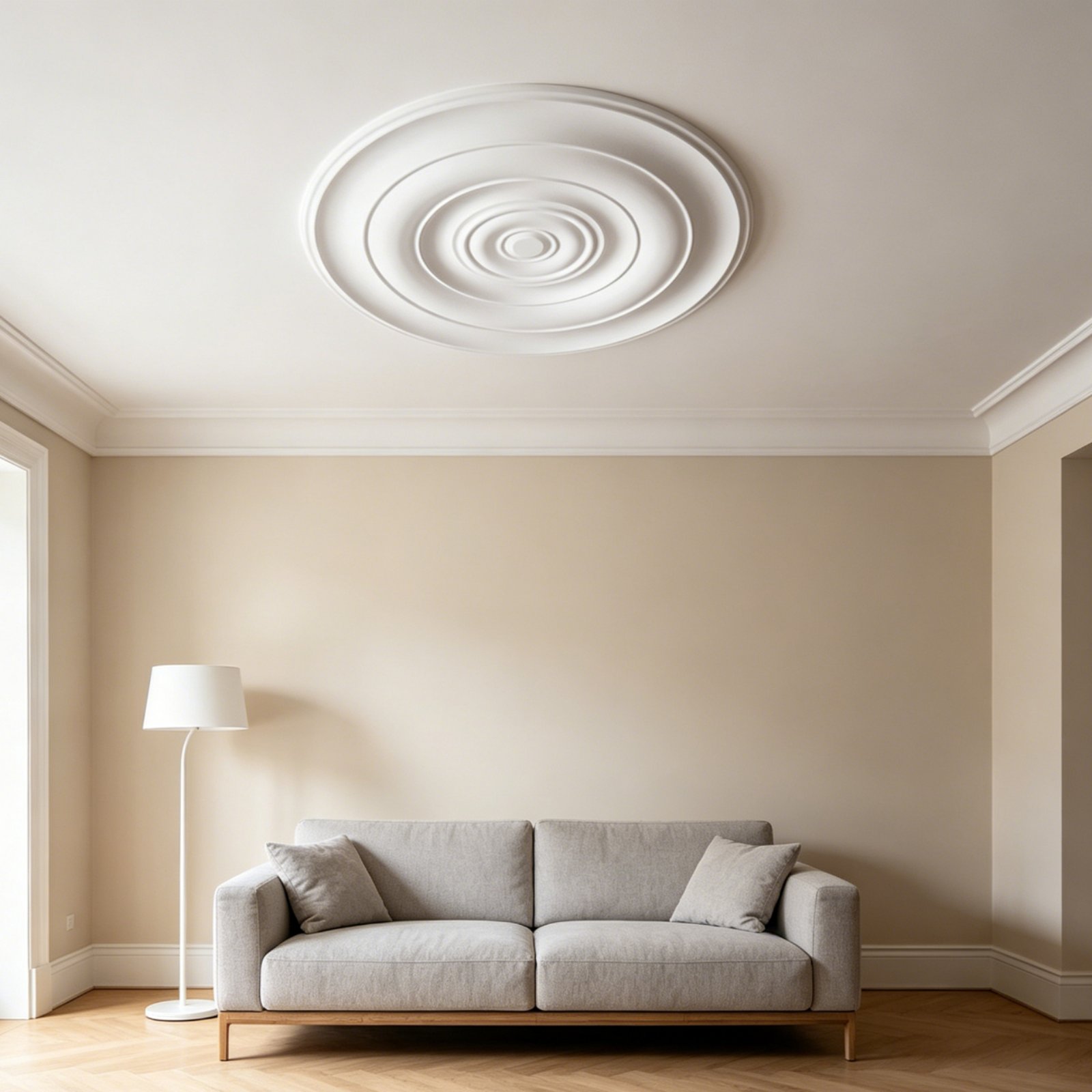 Lightings Decoration - Okrągła medalionowa ozdoba sufitowa w stylu