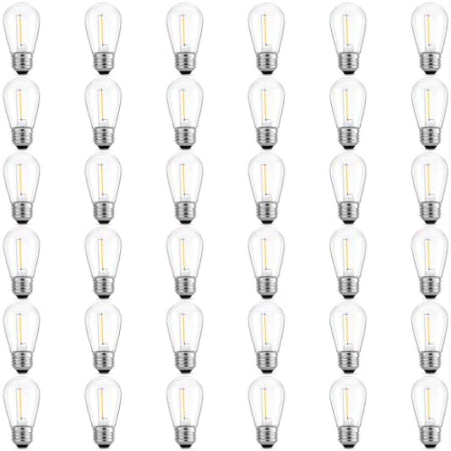 String Light Outdoor - 36 sztuk żarówek LED S14 do