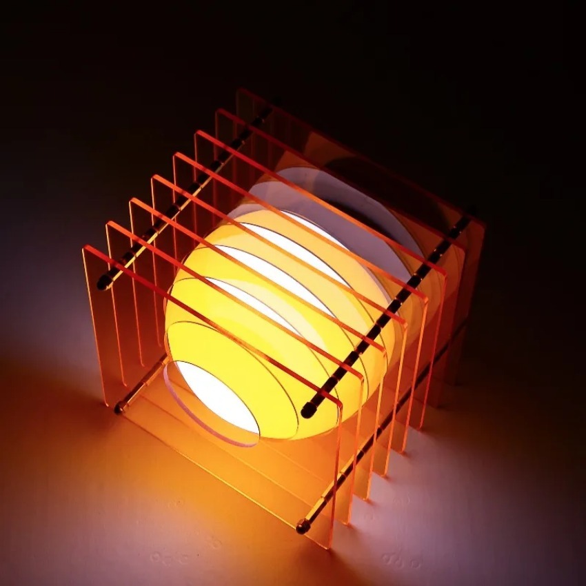Room Decor Lighting Lamp - Lampa Księżyc DIY Akrylowa Lampa z