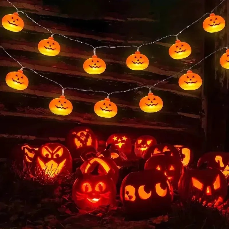 String Light Outdoor - Świąteczne lampki dyniowe na Halloween, 20