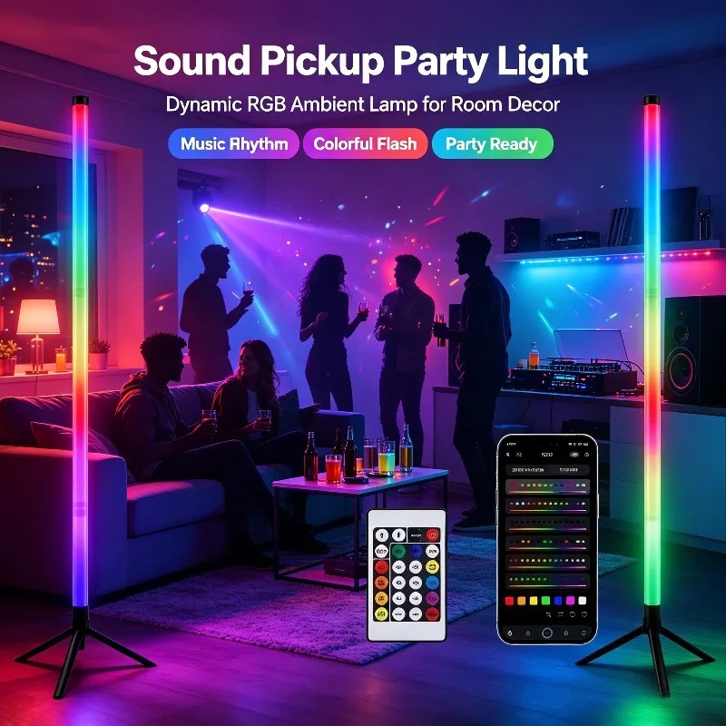 2 sztuki narożnych lamp podłog – Room Decor Lighting Lamp recenzja i cena