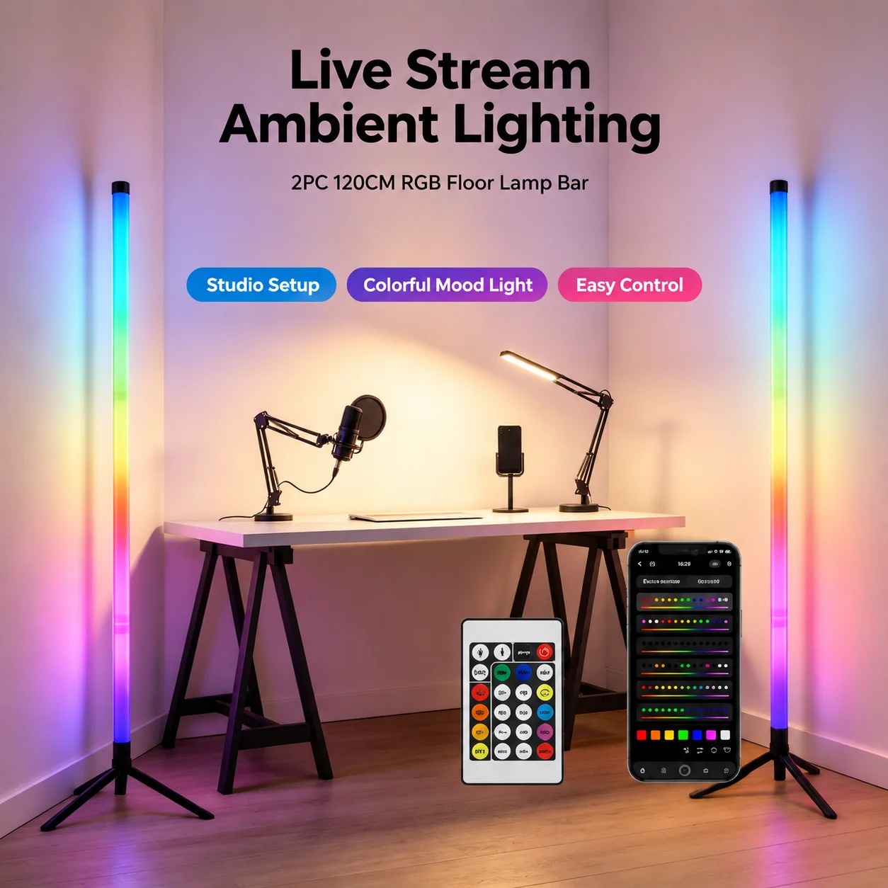 2 sztuki narożnych lamp podłog – Room Decor Lighting Lamp recenzja i cena