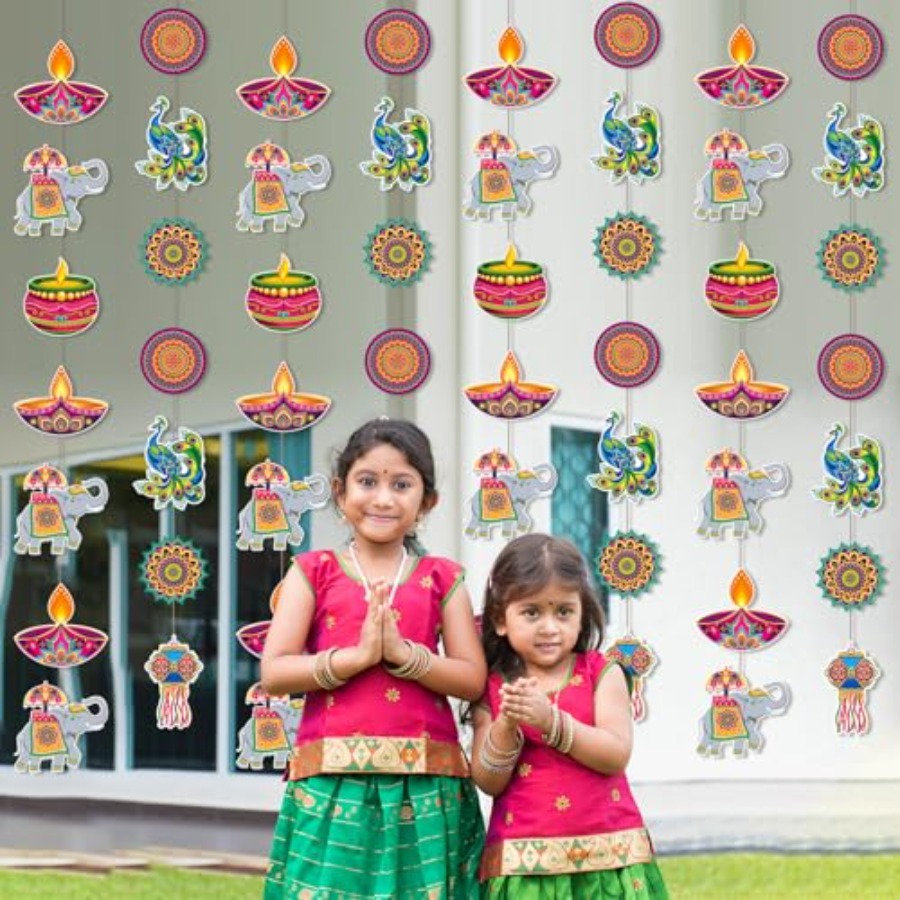 8 szt. Dekoracje wiszące na Di – Lighting Decoration For Diwali recenzja i cena