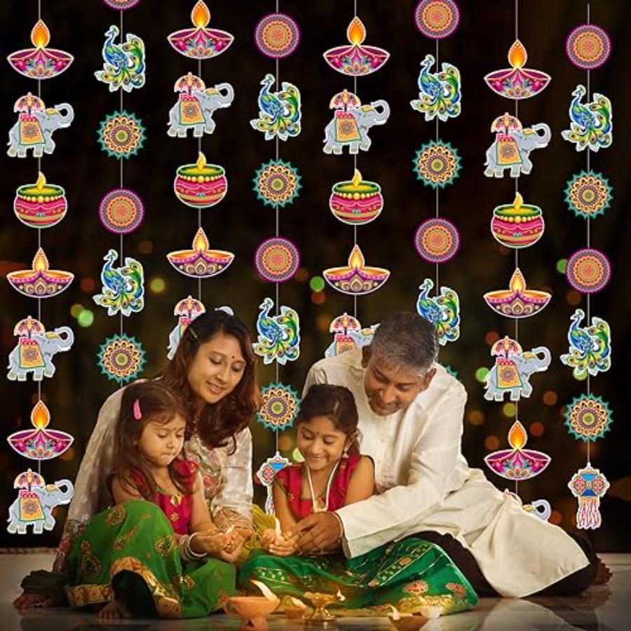 8 szt. Dekoracje wiszące na Di – Lighting Decoration For Diwali recenzja i cena