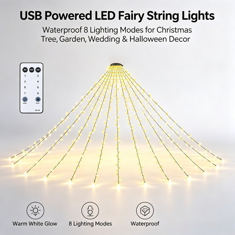 Lampki LED USB, wodoodporne la – Garden Lighting Decor recenzja i cena