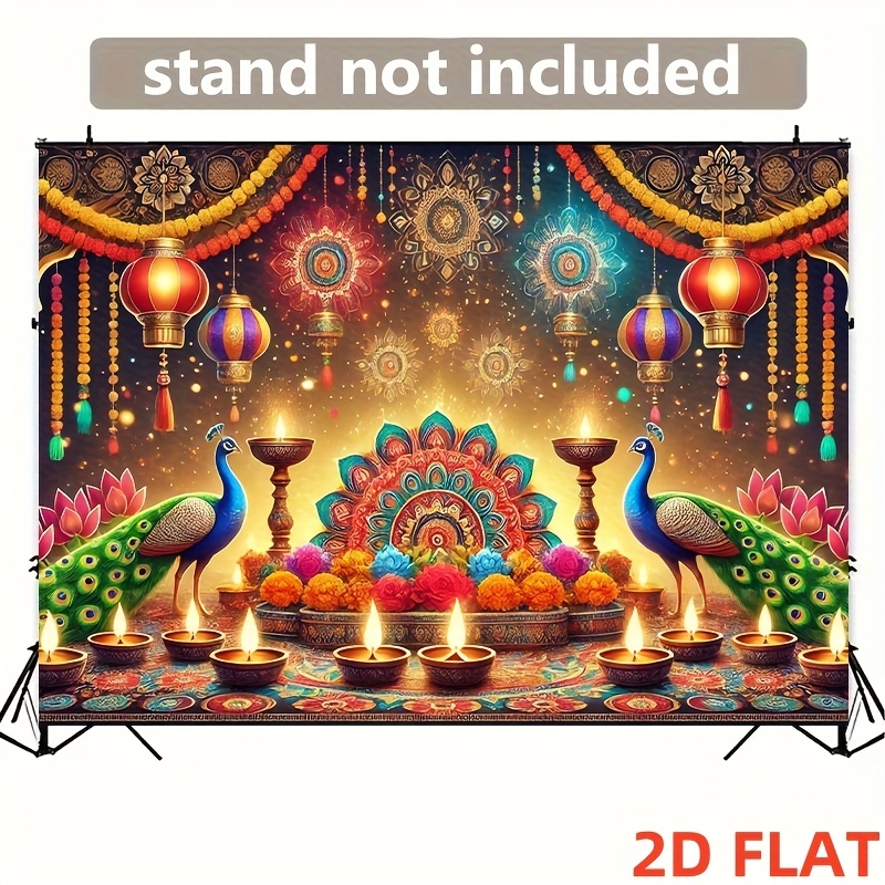 Gobelin z motywem pawia na Diw – Lighting Decoration For Diwali recenzja i cena