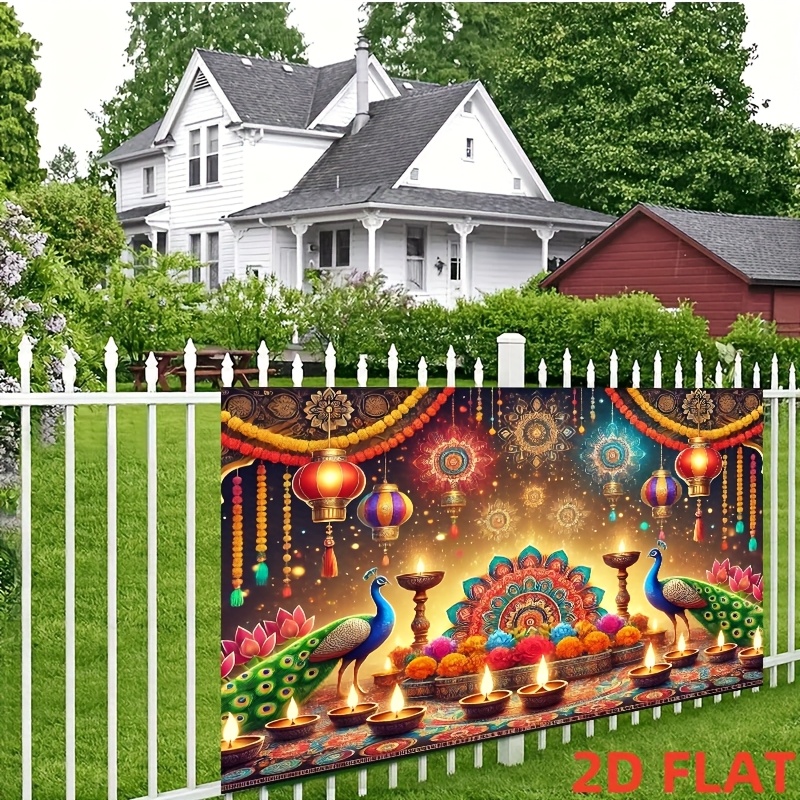 Gobelin z motywem pawia na Diw – Lighting Decoration For Diwali recenzja i cena