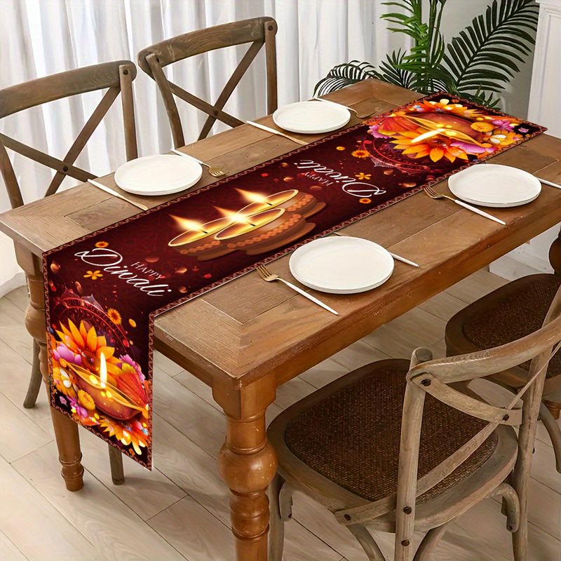 VIKAMA Bieżnik na stół Happy D – Lighting Decoration For Diwali recenzja i cena
