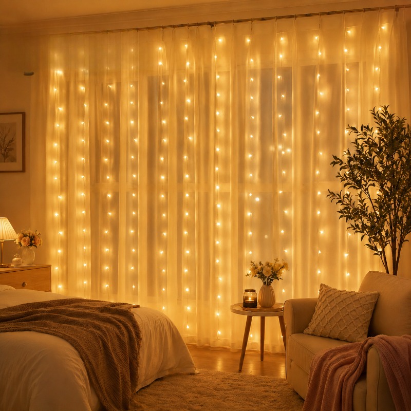 Światełka LED na zasłonę 3/4/6 – Fairy Light Curtain recenzja i cena