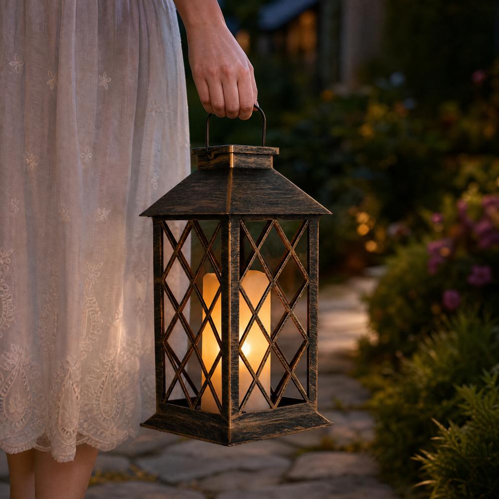Retro Lampion Solarny, Zewnętr – Garden Lighting Decor recenzja i cena