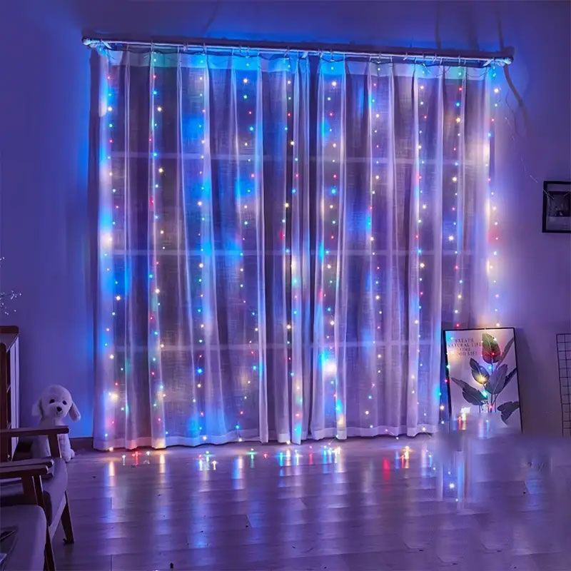 Światełka LED USB w formie kur – Fairy Light Curtain recenzja i cena