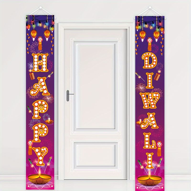 VIKAMA 2 szt. Baner na drzwi z – Lighting Decoration For Diwali recenzja i cena