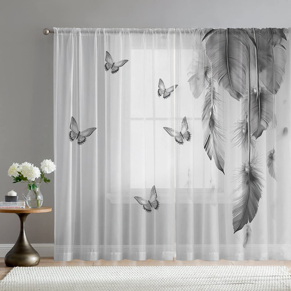 2 szt. Przezroczyste zasłony z – Fairy Light Curtain recenzja i cena