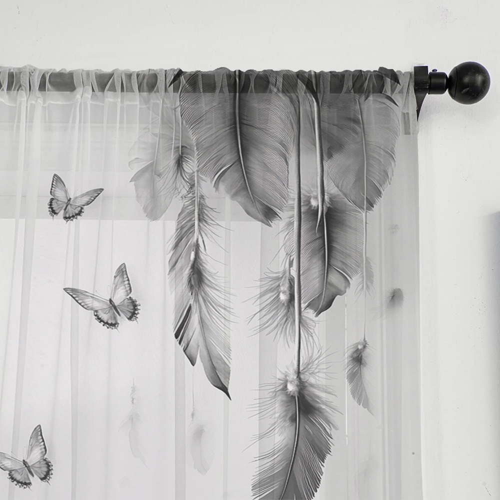 2 szt. Przezroczyste zasłony z – Fairy Light Curtain recenzja i cena