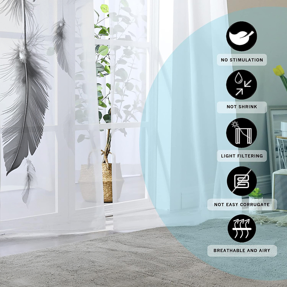 2 szt. Przezroczyste zasłony z – Fairy Light Curtain recenzja i cena