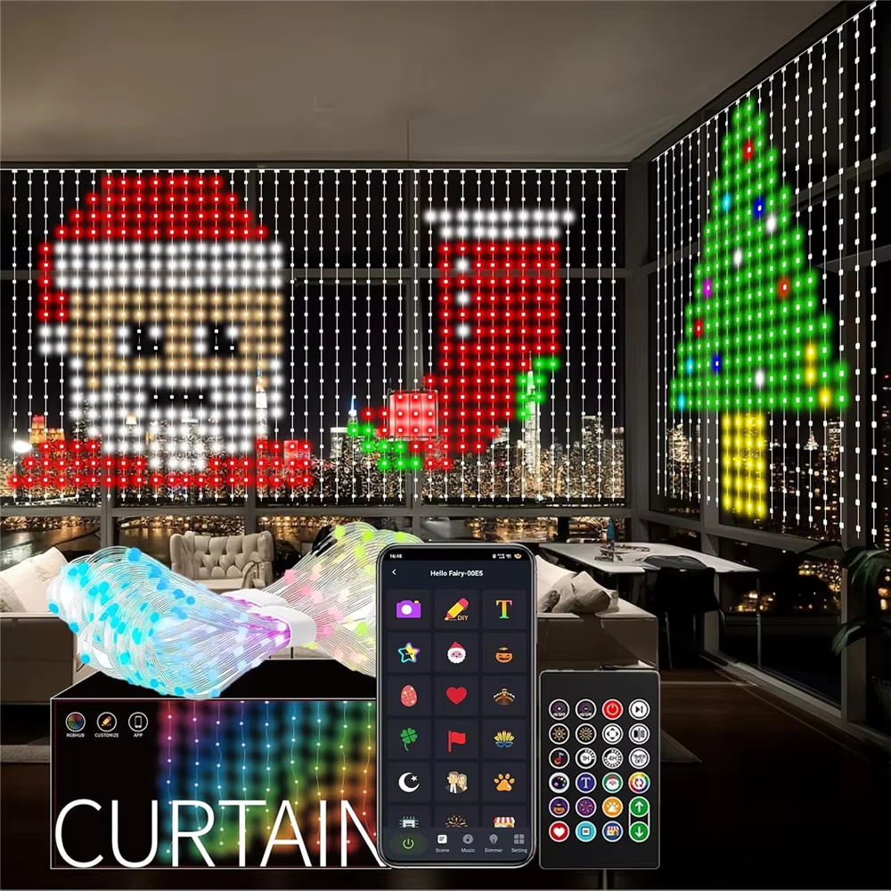 Inteligentne kurtyny świetlne  – Fairy Light Curtain recenzja i cena
