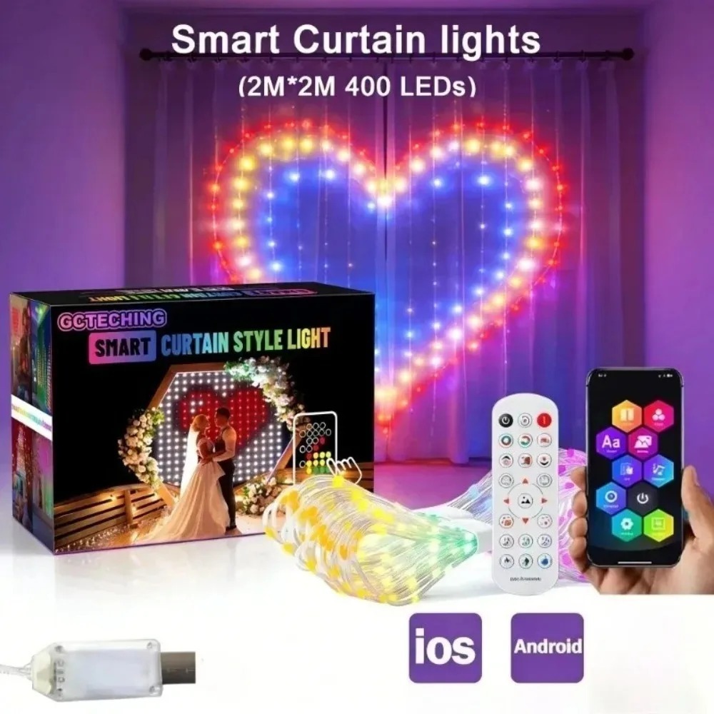 Inteligentne zasłony świetlne  – Fairy Light Curtain recenzja i cena