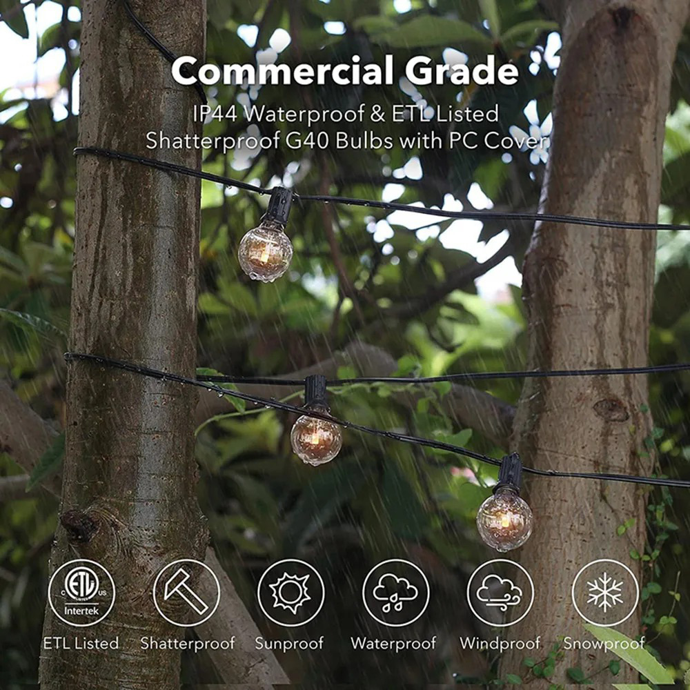 Lampki sznurkowe G40 8M/15M, 2 – String Light Outdoor recenzja i cena
