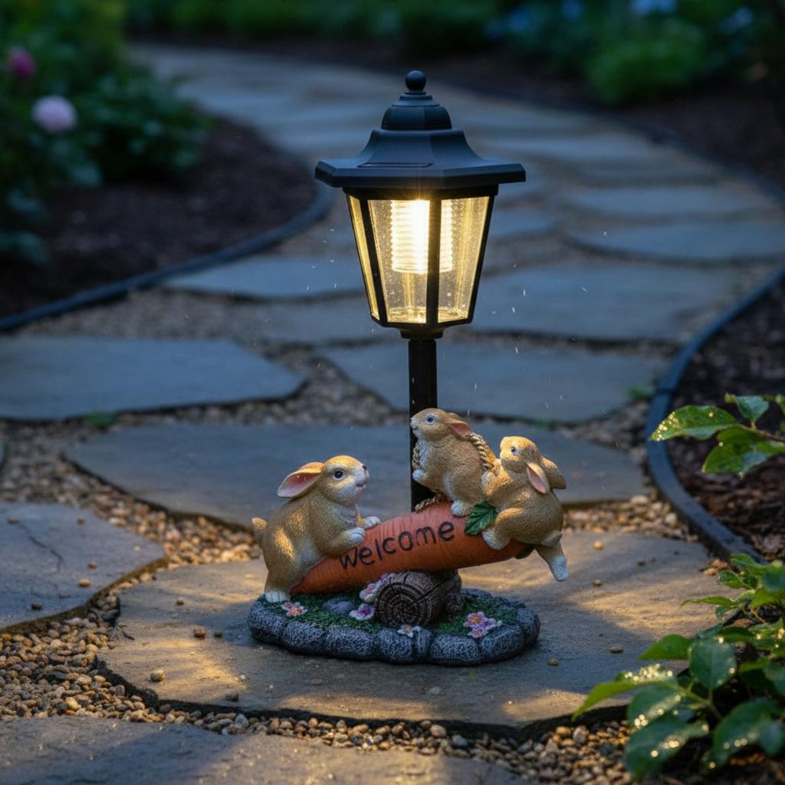 Solarna Statuetka Królika Deko – Yard Lighting Decor recenzja i cena